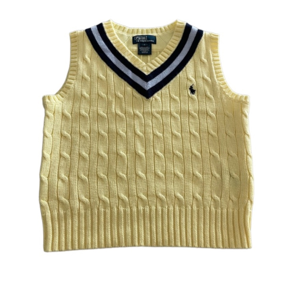 Polo by Ralph lauren cable knit sweater vest| Boys
